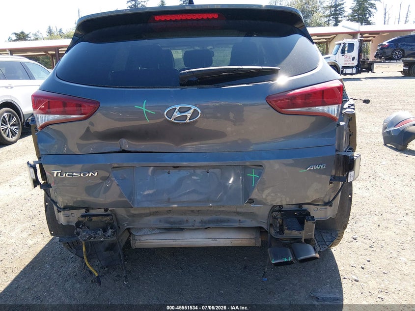 2018 Hyundai Tucson VIN KM8J3CA20JU744328 IAAI salvage auction — REAR END, Bill Of Sale (Washington), sold $225 on 2026-07-29 (photo 6)