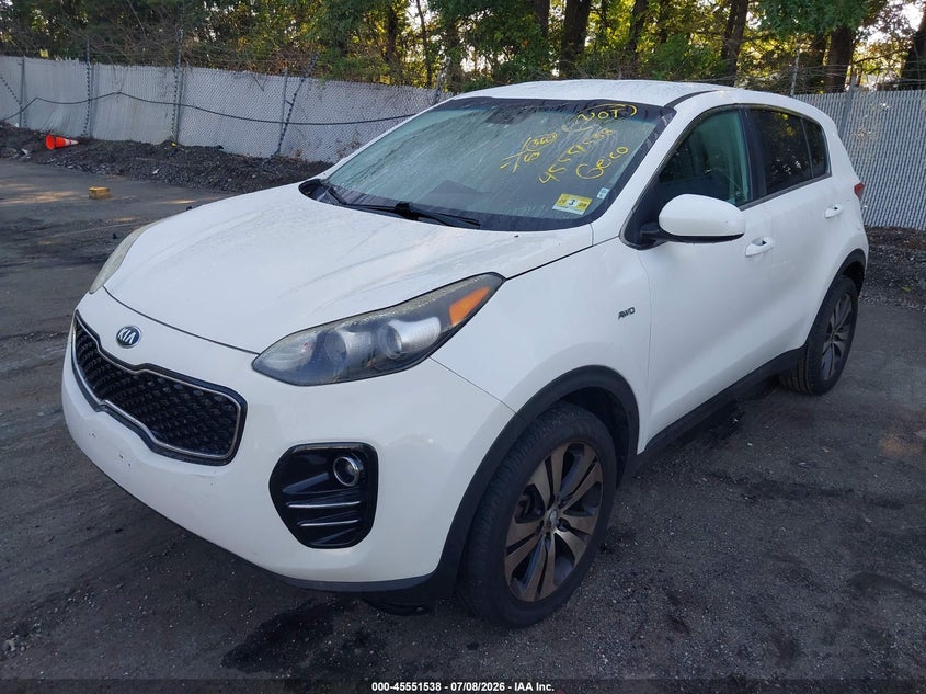 2019 Kia Sportage VIN KNDPMCAC3K7574583 IAAI salvage auction — REAR END, Mv-907A (New York), sold $2,250 on 2026-07-14 (photo 2)