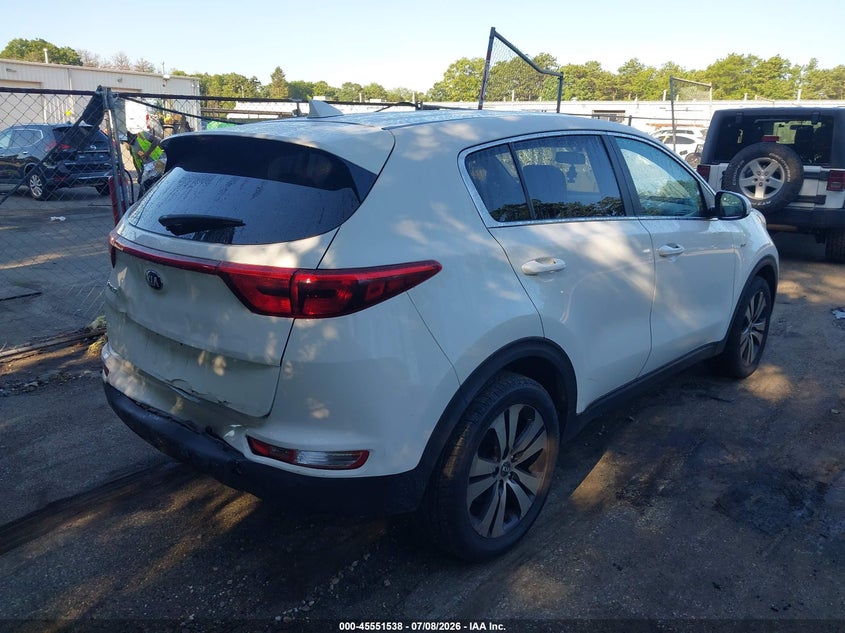 2019 Kia Sportage VIN KNDPMCAC3K7574583 IAAI salvage auction — REAR END, Mv-907A (New York), sold $2,250 on 2026-07-14 (photo 4)