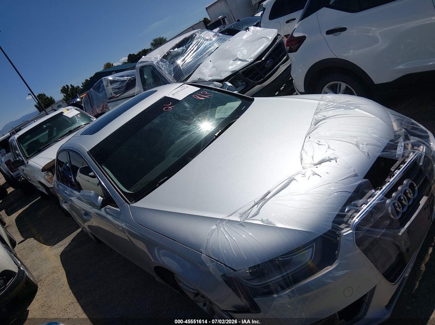 2013 Audi A4 VIN WAUFFAFL2DN004430 IAAI salvage auction — FRONT END, Salvage (Idaho), sold $1,000 on 2026-07-31 (photo 1)