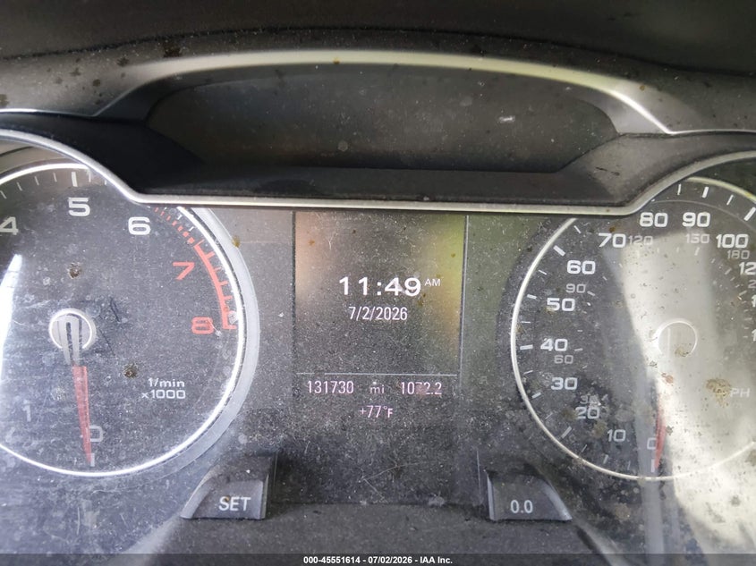2013 Audi A4 VIN WAUFFAFL2DN004430 IAAI salvage auction — FRONT END, Salvage (Idaho), sold $1,000 on 2026-07-31 (photo 7)