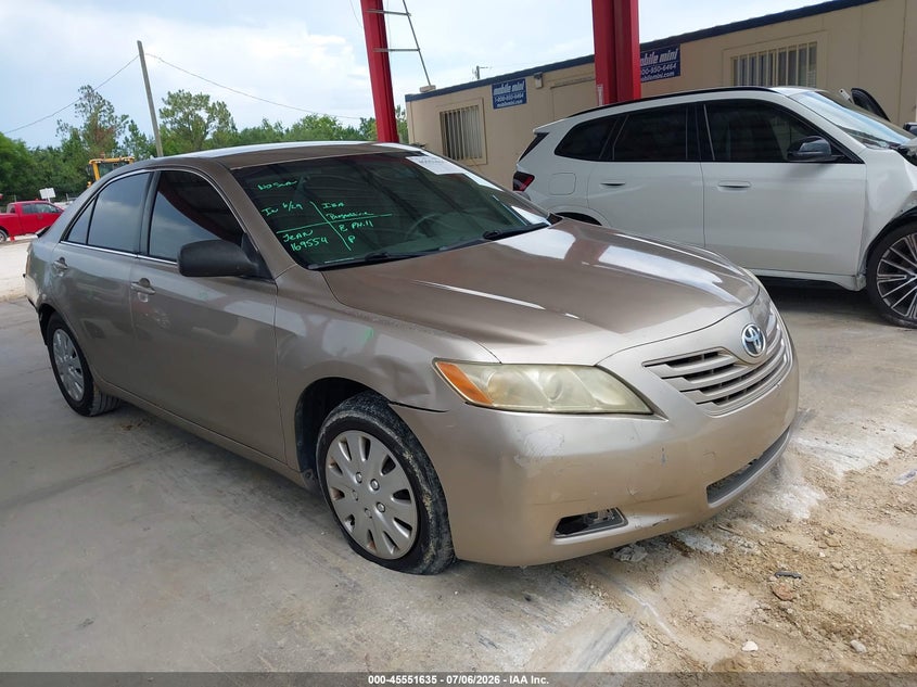 2007 Toyota Camry VIN JTNBE46K973073236 IAAI salvage auction — REAR END, Rebuildable (Florida), sold $325 on 2026-07-21 (photo 1)