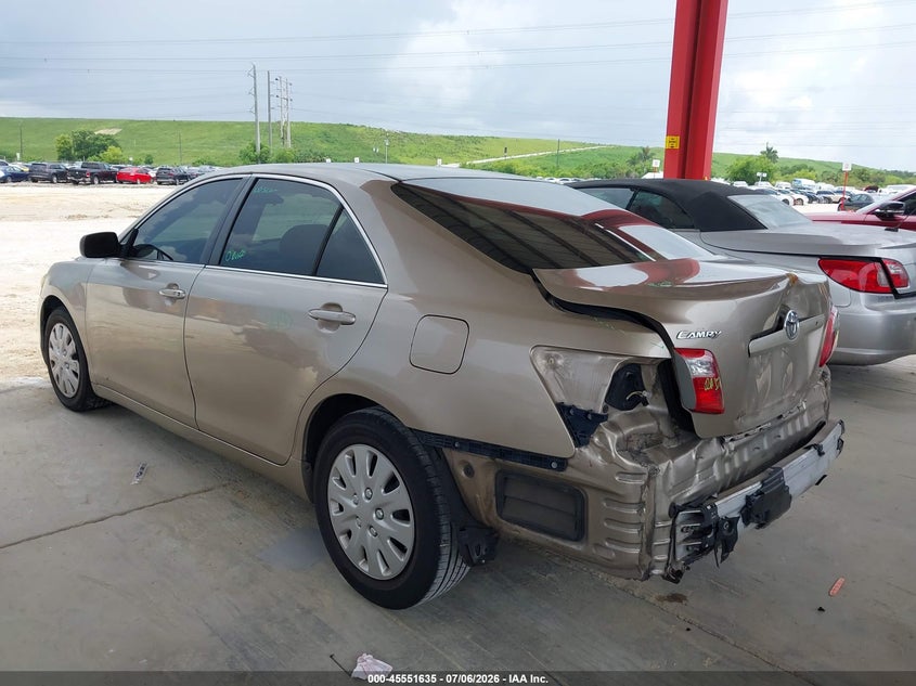 2007 Toyota Camry VIN JTNBE46K973073236 IAAI salvage auction — REAR END, Rebuildable (Florida), sold $325 on 2026-07-21 (photo 3)