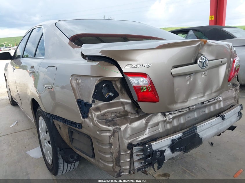 2007 Toyota Camry VIN JTNBE46K973073236 IAAI salvage auction — REAR END, Rebuildable (Florida), sold $325 on 2026-07-21 (photo 6)