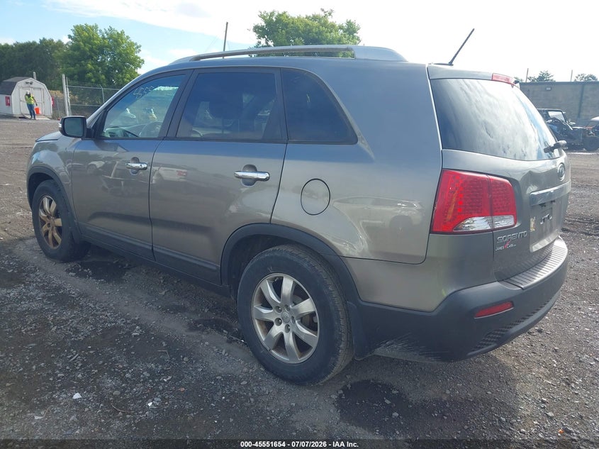 2012 Kia Sorento VIN 5XYKT3A61CG301315 IAAI salvage auction — NORMAL WEAR, Clear (New York), sold $1,175 on 2026-07-16 (photo 3)