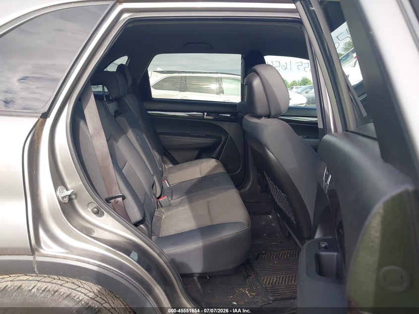 2012 Kia Sorento VIN 5XYKT3A61CG301315 IAAI salvage auction — NORMAL WEAR, Clear (New York), sold $1,175 on 2026-07-16 (photo 8)