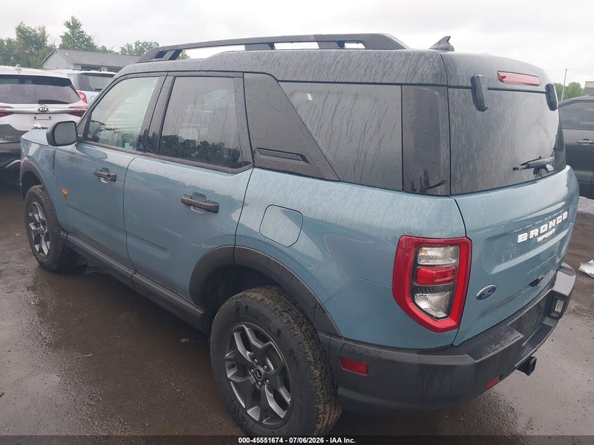 2021 Ford Bronco sport VIN 3FMCR9D93MRA01788 IAAI salvage auction — HAIL, Salvage Title, sold $12,200 on 2026-07-28 (photo 3)