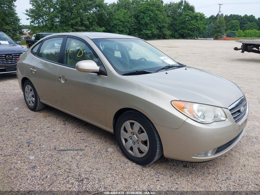 2007 Hyundai Elantra VIN KMHDU46D37U162548 IAAI salvage auction — HAIL, Junk Bill Of Sale Mv2459 (Wisconsin), sold $175 on 2026-07-15 (photo 1)