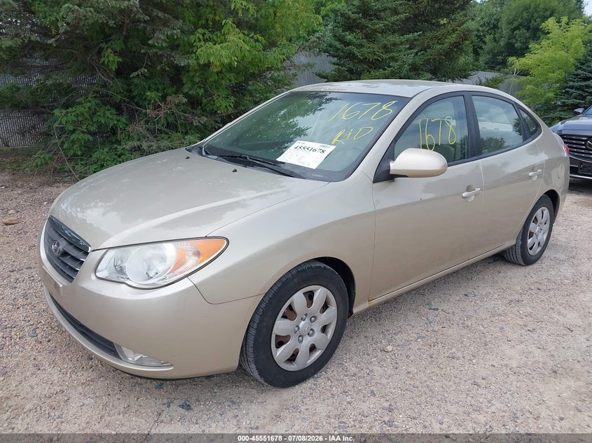 2007 Hyundai Elantra VIN KMHDU46D37U162548 IAAI salvage auction — HAIL, Junk Bill Of Sale Mv2459 (Wisconsin), sold $175 on 2026-07-15 (photo 2)