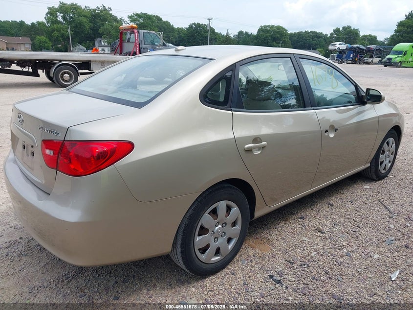2007 Hyundai Elantra VIN KMHDU46D37U162548 IAAI salvage auction — HAIL, Junk Bill Of Sale Mv2459 (Wisconsin), sold $175 on 2026-07-15 (photo 4)