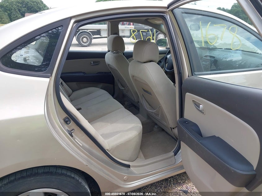 2007 Hyundai Elantra VIN KMHDU46D37U162548 IAAI salvage auction — HAIL, Junk Bill Of Sale Mv2459 (Wisconsin), sold $175 on 2026-07-15 (photo 8)