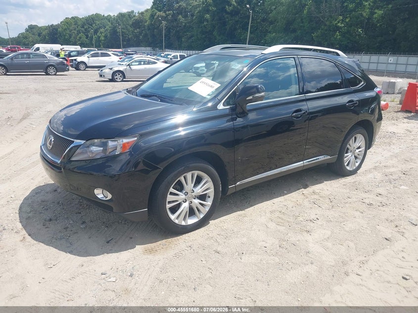 2012 Lexus Rx 450h VIN JTJBC1BA3C2047265 IAAI salvage auction — LEFT & RIGHT, Clear (Georgia), sold $3,500 on 2026-07-25 (photo 2)