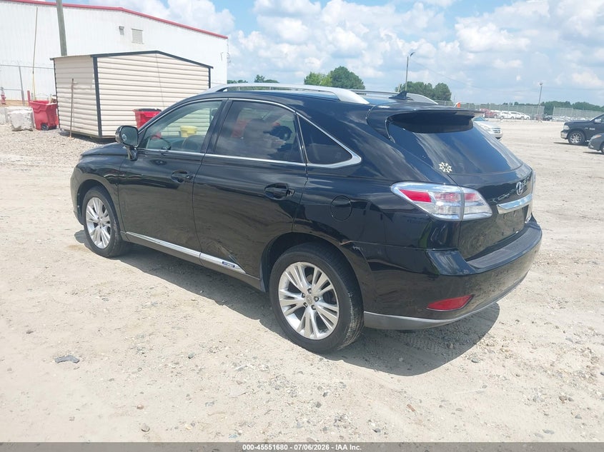 2012 Lexus Rx 450h VIN JTJBC1BA3C2047265 IAAI salvage auction — LEFT & RIGHT, Clear (Georgia), sold $3,500 on 2026-07-25 (photo 3)