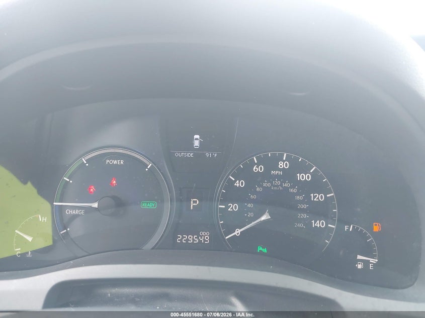 2012 Lexus Rx 450h VIN JTJBC1BA3C2047265 IAAI salvage auction — LEFT & RIGHT, Clear (Georgia), sold $3,500 on 2026-07-25 (photo 7)