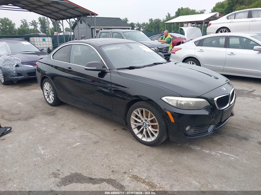 2015 BMW 2er VIN WBA1F7C50FVX95868 IAAI salvage auction — SIDE, Salvage - Greater Than 75% (Maryland), sold $1,600 on 2026-10-08 (photo 1)