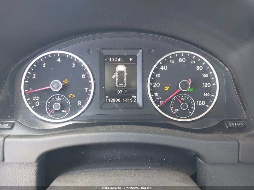 2013 Volkswagen Tiguan VIN WVGAV7AX8DW544870 IAAI salvage auction — LEFT REAR, Salvage (Arizona), sold $25 on 2026-07-28 (photo 7)