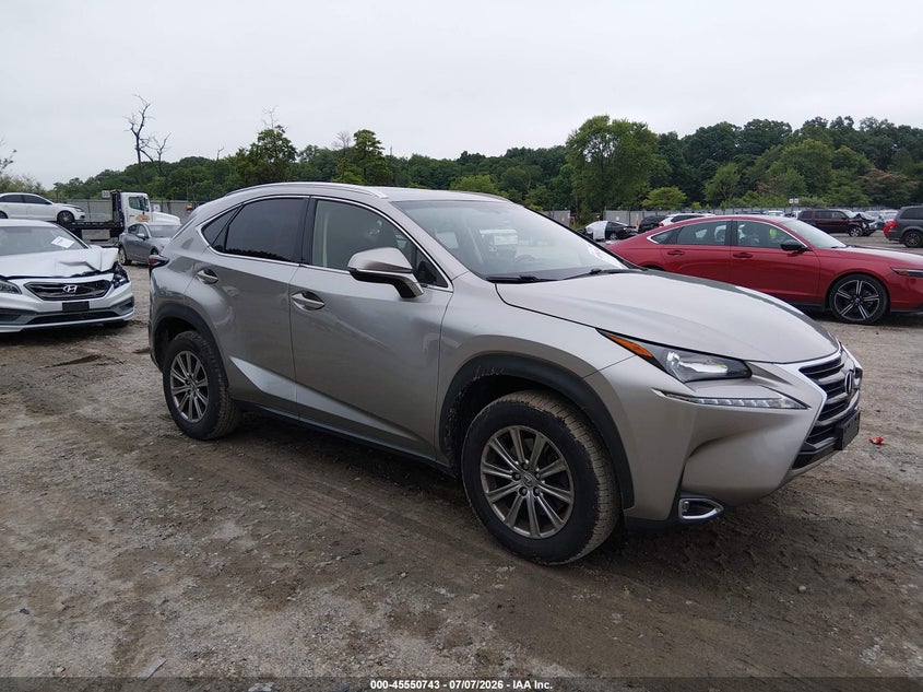 2017 Lexus Nx VIN JTJBARBZ8H2129249 IAAI salvage auction — NORMAL WEAR, Clear (New Jersey), sold $11,600 on 2026-07-14 (photo 1)