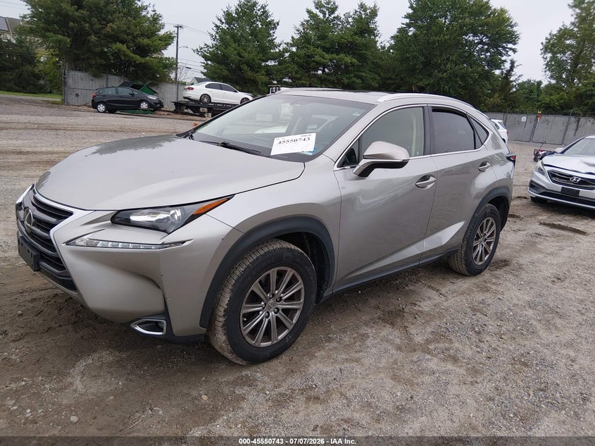 2017 Lexus Nx VIN JTJBARBZ8H2129249 IAAI salvage auction — NORMAL WEAR, Clear (New Jersey), sold $11,600 on 2026-07-14 (photo 2)