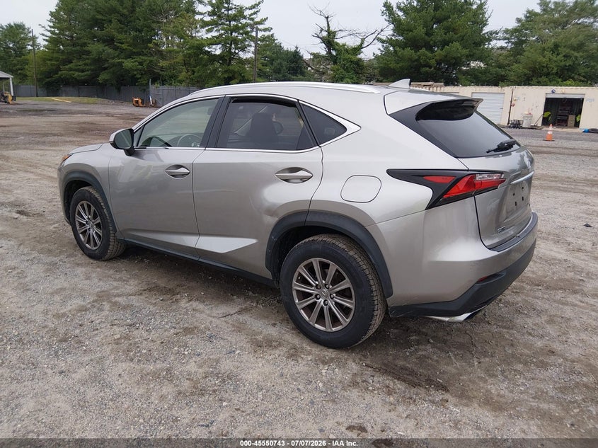 2017 Lexus Nx VIN JTJBARBZ8H2129249 IAAI salvage auction — NORMAL WEAR, Clear (New Jersey), sold $11,600 on 2026-07-14 (photo 3)