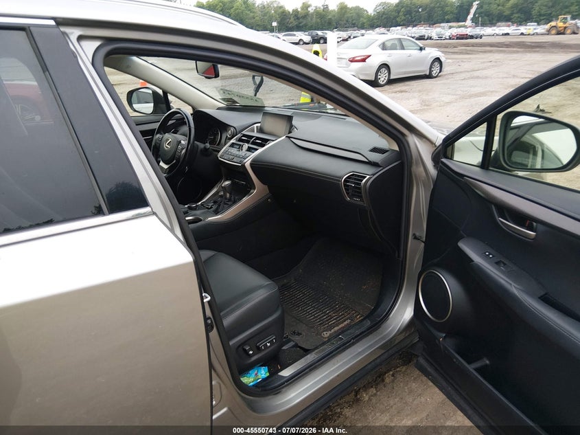 2017 Lexus Nx VIN JTJBARBZ8H2129249 IAAI salvage auction — NORMAL WEAR, Clear (New Jersey), sold $11,600 on 2026-07-14 (photo 5)