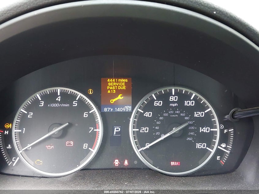 2015 Acura Ilx VIN 19VDE1F35FE010820 IAAI salvage auction — REAR END, Wait Title, sold $1,325 on 2026-09-10 (photo 7)
