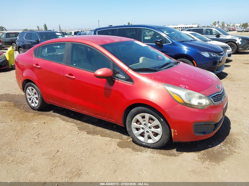 2013 Kia Rio VIN KNADN4A30D6120321 IAAI salvage auction — NORMAL WEAR, Clear - Dealer Only (California), sold $875 on 2026-07-29 (photo 1)