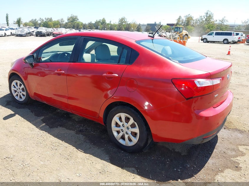 2013 Kia Rio VIN KNADN4A30D6120321 IAAI salvage auction — NORMAL WEAR, Clear - Dealer Only (California), sold $875 on 2026-07-29 (photo 3)