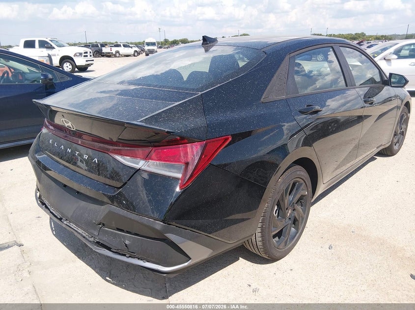2026 Hyundai Elantra VIN KMHLM4DG2TU232494 IAAI salvage auction — REAR END, Salvage Title, sold $13,200 on 2026-07-13 (photo 4)