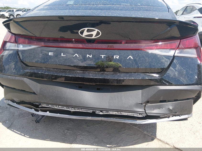 2026 Hyundai Elantra VIN KMHLM4DG2TU232494 IAAI salvage auction — REAR END, Salvage Title, sold $13,200 on 2026-07-13 (photo 6)