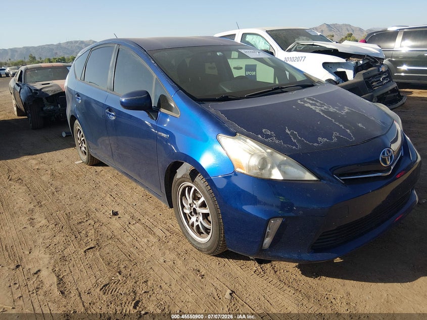 2013 Toyota Prius v VIN JTDZN3EU9D3249679 IAAI salvage auction — NORMAL WEAR, Clear-Dealer Only (Arizona), sold $650 on 2026-07-28 (photo 1)