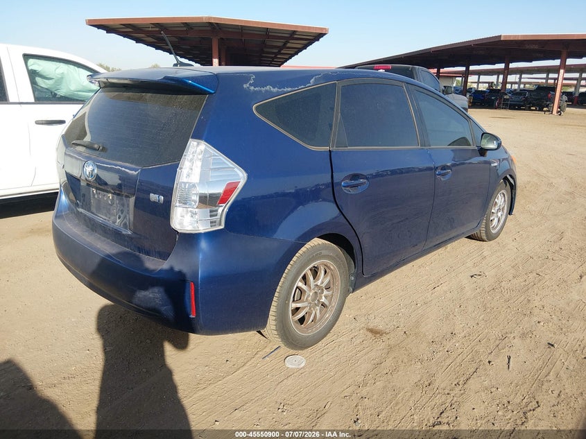 2013 Toyota Prius v VIN JTDZN3EU9D3249679 IAAI salvage auction — NORMAL WEAR, Clear-Dealer Only (Arizona), sold $650 on 2026-07-28 (photo 4)