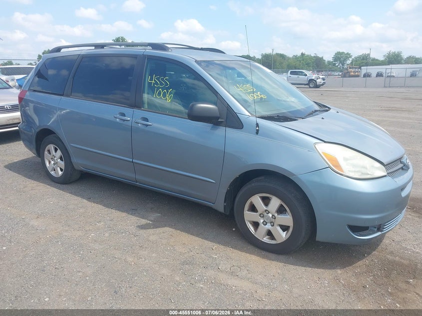 2004 Toyota Sienna VIN 5TDZA23C84S146946 IAAI salvage auction — NORMAL WEAR, Clear (Virginia), sold $525 on 2026-07-14 (photo 1)