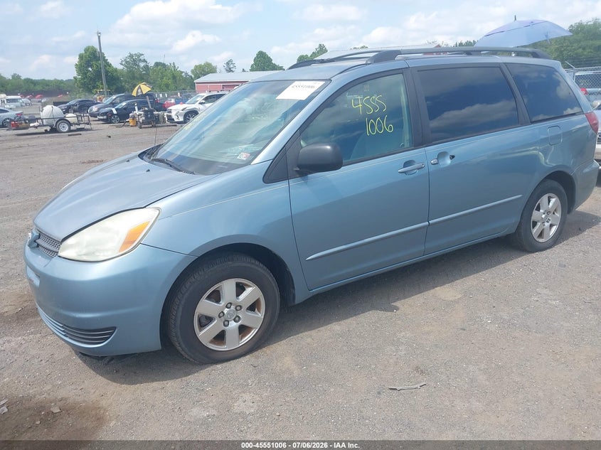 2004 Toyota Sienna VIN 5TDZA23C84S146946 IAAI salvage auction — NORMAL WEAR, Clear (Virginia), sold $525 on 2026-07-14 (photo 2)
