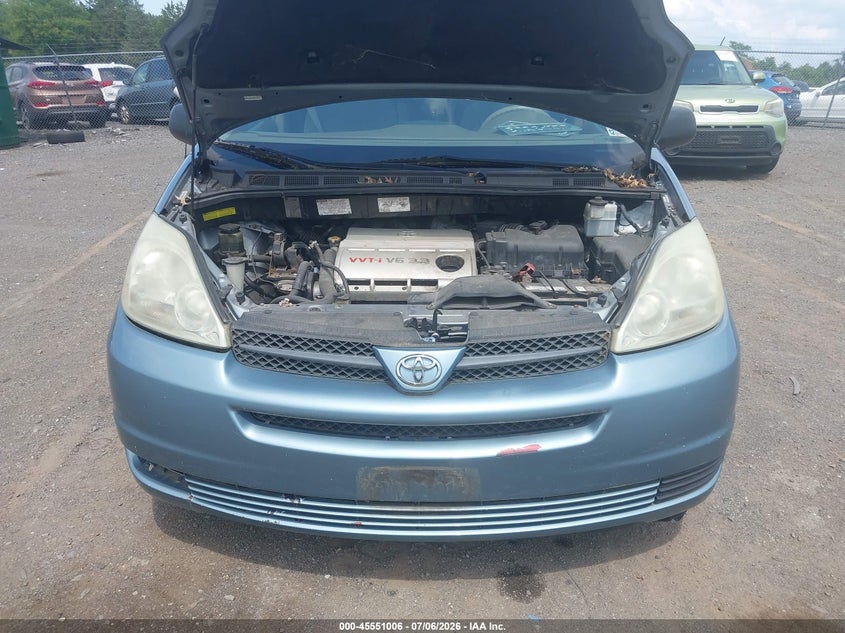 2004 Toyota Sienna VIN 5TDZA23C84S146946 IAAI salvage auction — NORMAL WEAR, Clear (Virginia), sold $525 on 2026-07-14 (photo 6)