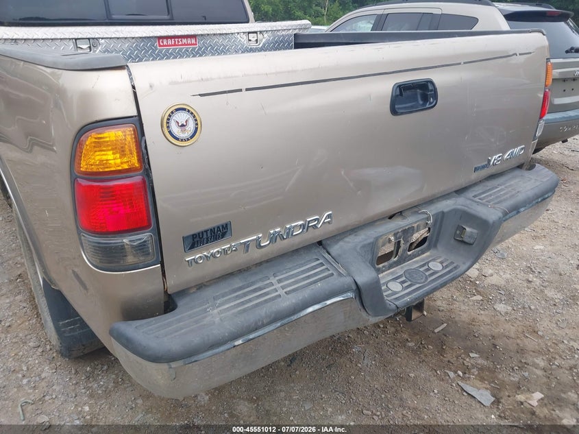 2002 Toyota Tundra VIN 5TBBT44172S296315 IAAI salvage auction — NORMAL WEAR, Clear (Pennsylvania), sold $1,325 on 2026-07-28 (photo 6)