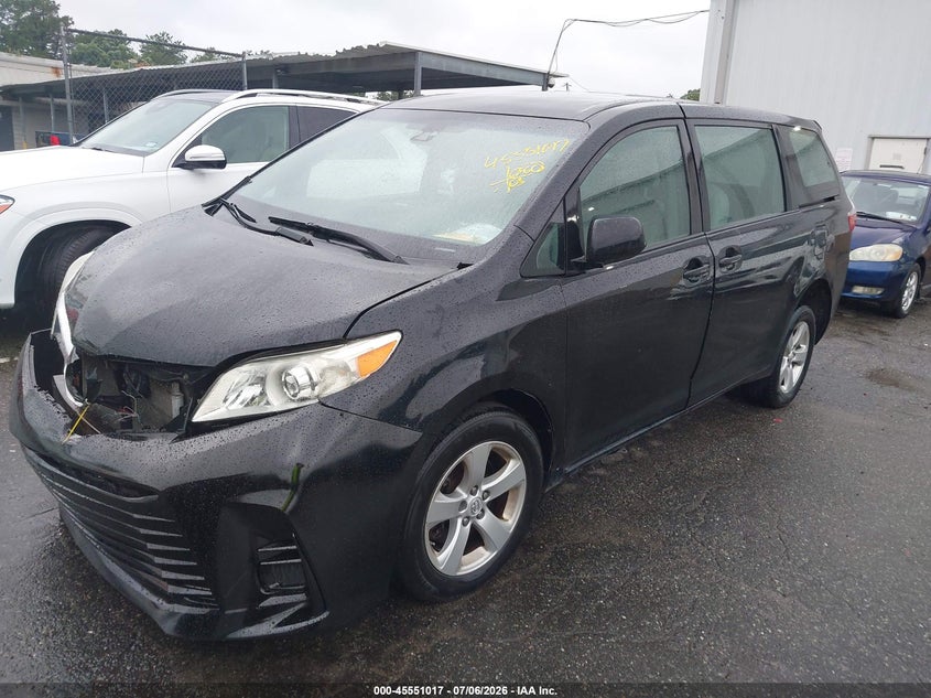 2020 Toyota Sienna VIN 5TDZZ3DC5LS032981 IAAI salvage auction — FRONT END, Clear (New York), sold $14,150 on 2026-07-21 (photo 2)
