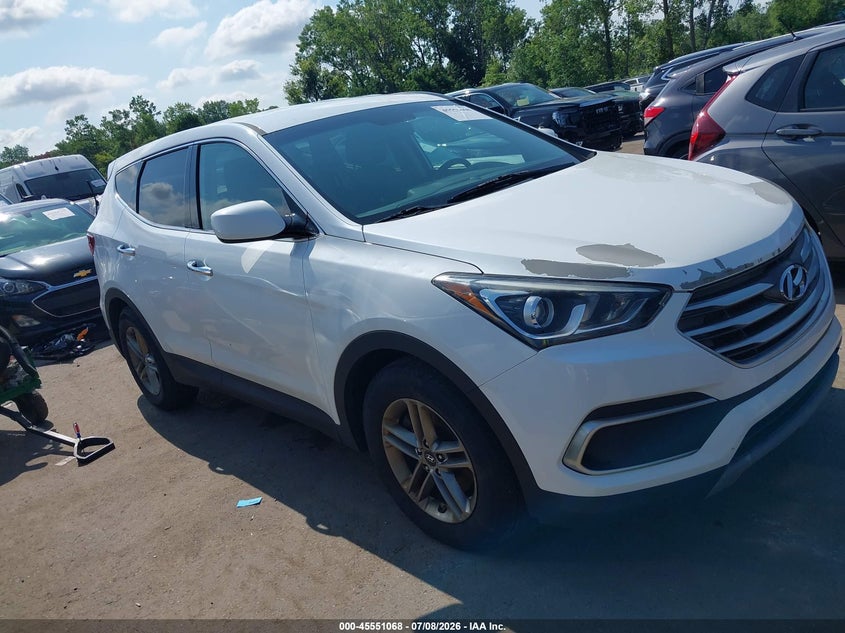2018 Hyundai Santa fe VIN 5NMZTDLB5JH095627 IAAI salvage auction — FRONT END, Salvage (Ohio), sold $1,950 on 2026-07-29 (photo 1)
