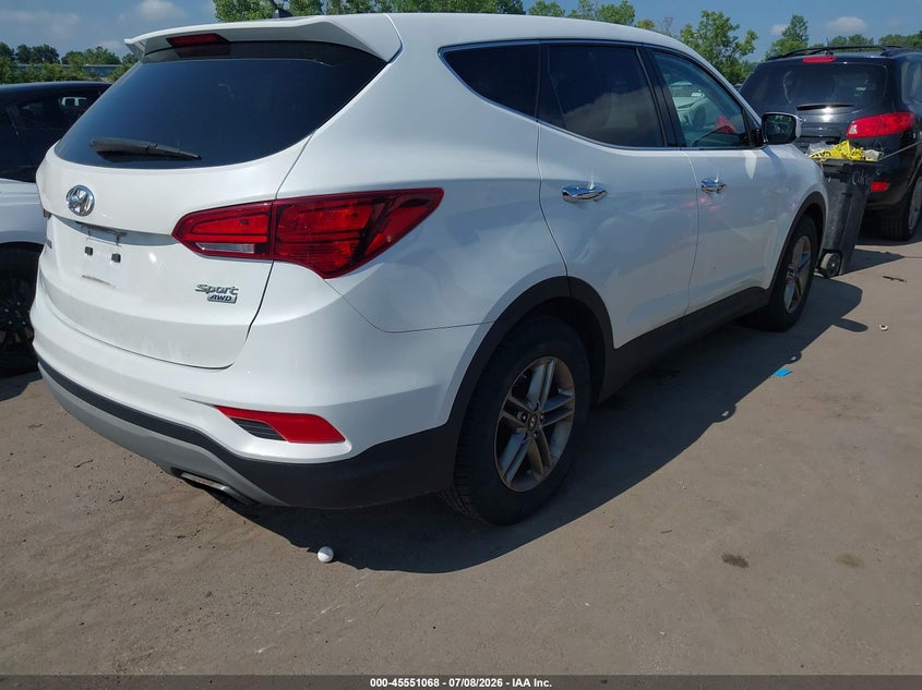 2018 Hyundai Santa fe VIN 5NMZTDLB5JH095627 IAAI salvage auction — FRONT END, Salvage (Ohio), sold $1,950 on 2026-07-29 (photo 4)