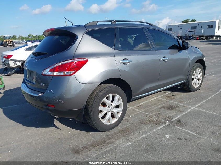 2014 Nissan Murano VIN JN8AZ1MUXEW420998 IAAI salvage auction — FRONT END, Rebuildable (Florida), sold $25 on 2026-07-20 (photo 4)