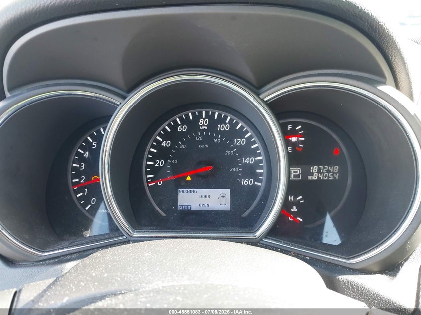 2014 Nissan Murano VIN JN8AZ1MUXEW420998 IAAI salvage auction — FRONT END, Rebuildable (Florida), sold $25 on 2026-07-20 (photo 7)