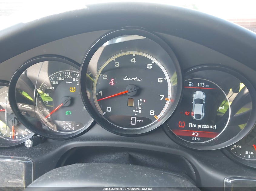 2012 Porsche Panamera VIN WP0AC2A78CL090584 IAAI salvage auction — REAR END, Salvage (Alabama), sold $25 on 2026-07-29 (photo 7)