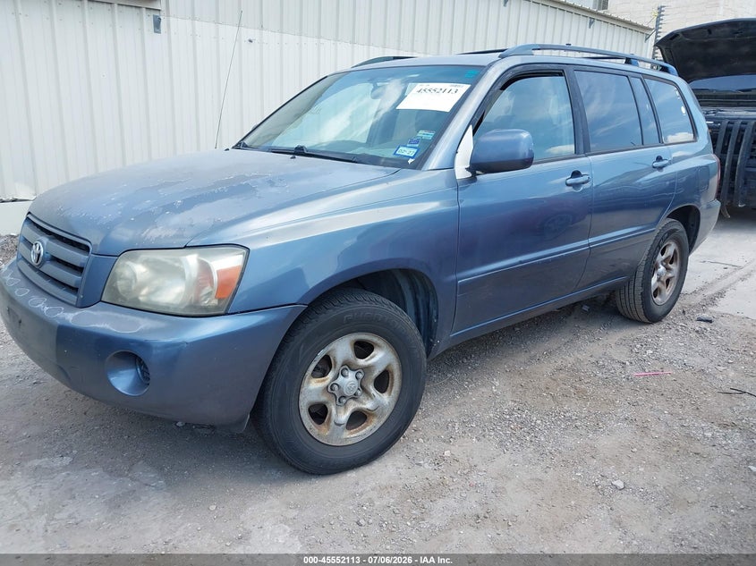 2005 Toyota Highlander VIN JTEGD21A850117446 IAAI salvage auction — NORMAL WEAR, Original (Texas), sold $500 on 2026-07-20 (photo 2)