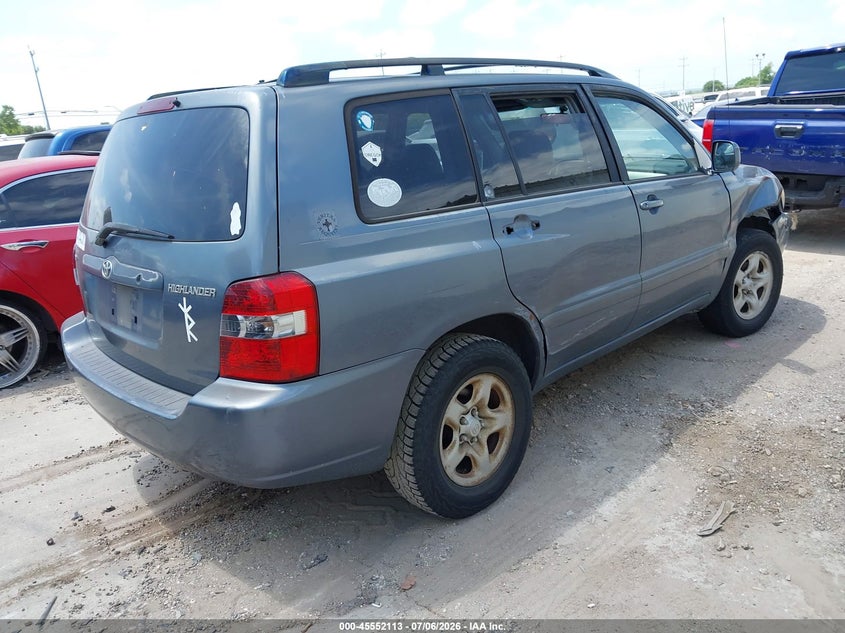 2005 Toyota Highlander VIN JTEGD21A850117446 IAAI salvage auction — NORMAL WEAR, Original (Texas), sold $500 on 2026-07-20 (photo 4)
