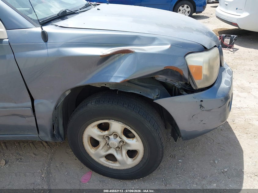 2005 Toyota Highlander VIN JTEGD21A850117446 IAAI salvage auction — NORMAL WEAR, Original (Texas), sold $500 on 2026-07-20 (photo 6)