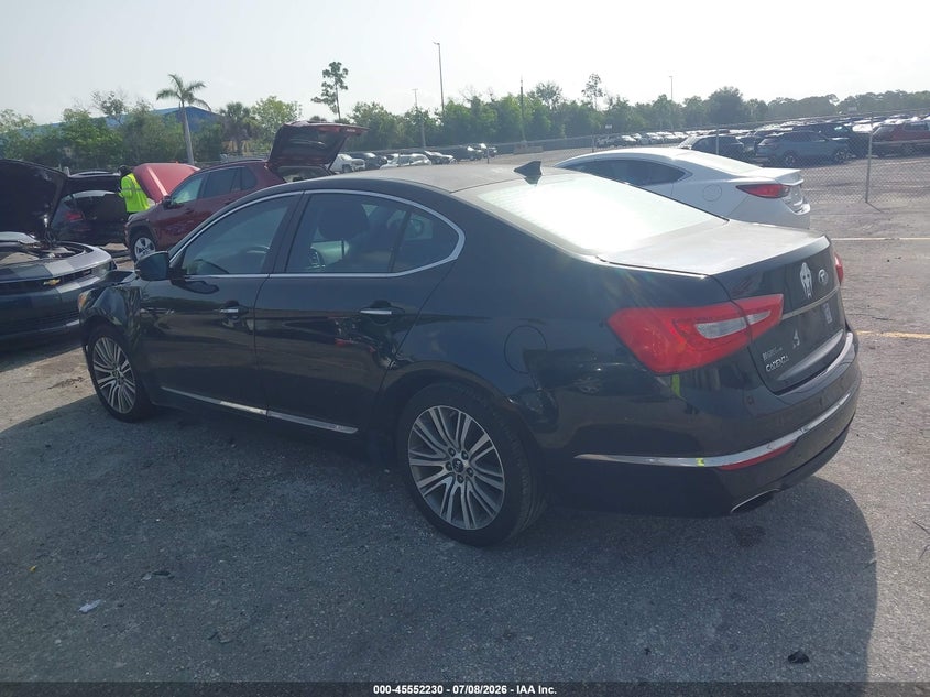2016 Kia Cadenza VIN KNALN4D73G5221454 IAAI salvage auction — NORMAL WEAR, Clear (Florida), sold $900 on 2026-07-20 (photo 3)