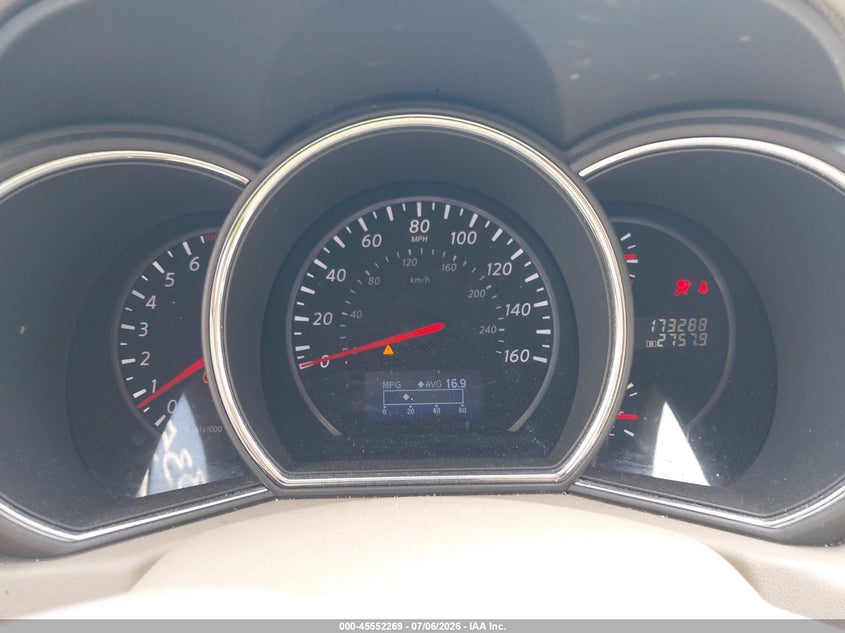 2013 Nissan Murano VIN JN8AZ1MW5DW312286 IAAI salvage auction — LEFT FRONT, Salvage Title, sold $425 on 2026-07-30 (photo 7)