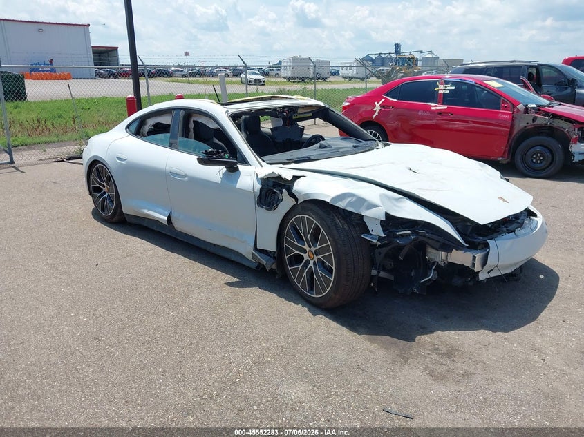2024 Porsche Taycan VIN WP0AA2Y19RSA11304 IAAI salvage auction — ALL OVER, Salvage (Iowa), sold $5,800 on 2026-07-29 (photo 1)