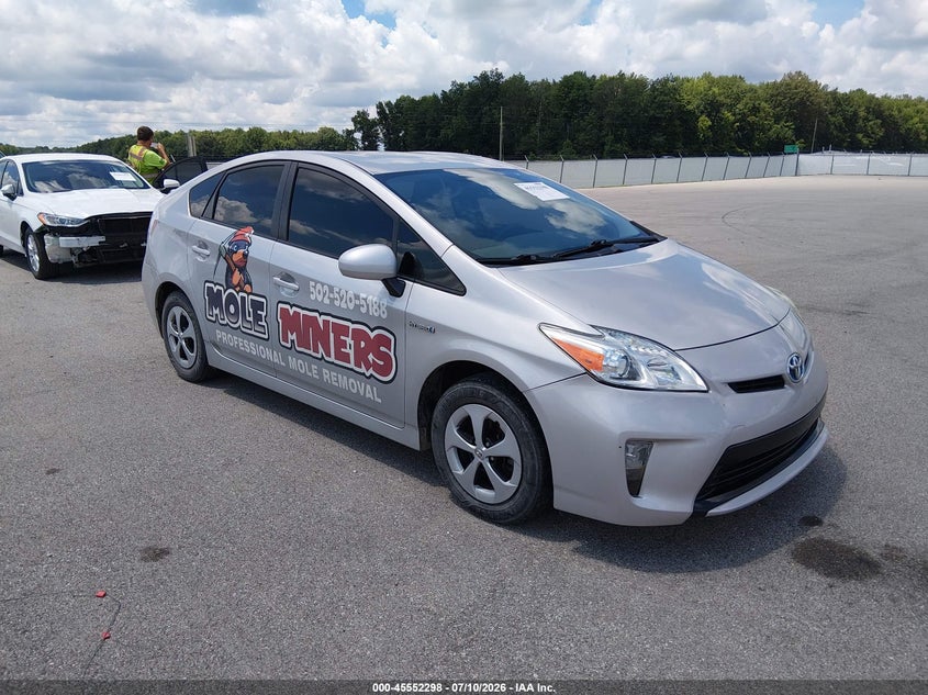 2012 Toyota Prius VIN JTDKN3DU7C1527993 IAAI salvage auction — LEFT REAR, Salvage (Indiana), sold $325 on 2026-07-30 (photo 1)