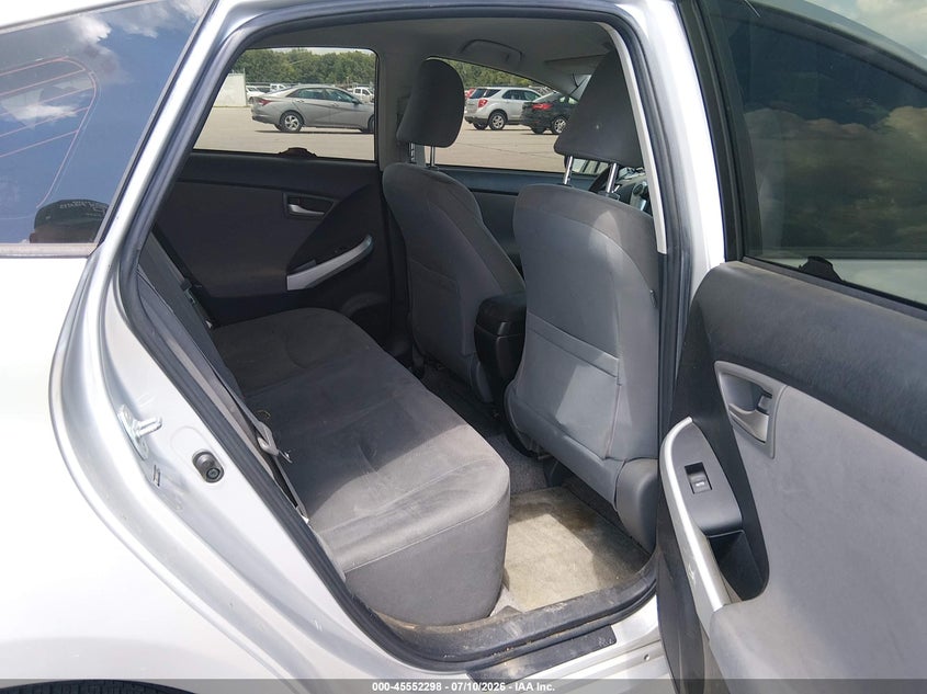 2012 Toyota Prius VIN JTDKN3DU7C1527993 IAAI salvage auction — LEFT REAR, Salvage (Indiana), sold $325 on 2026-07-30 (photo 8)