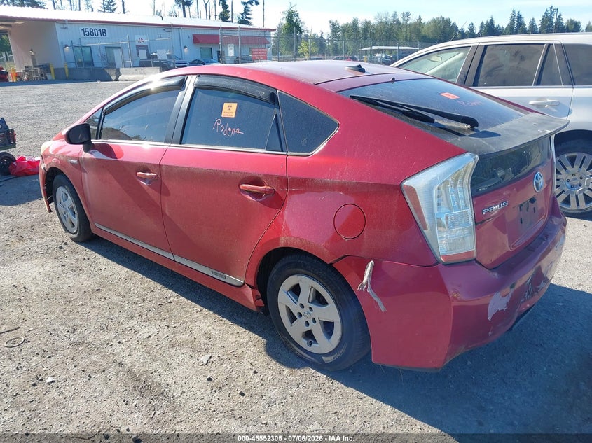 2010 Toyota Prius VIN JTDKN3DUXA0181019 IAAI salvage auction — NORMAL WEAR, Clear (Washington), sold $550 on 2026-07-22 (photo 3)